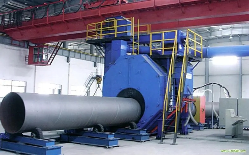 福建自动环保钢管内壁喷砂机