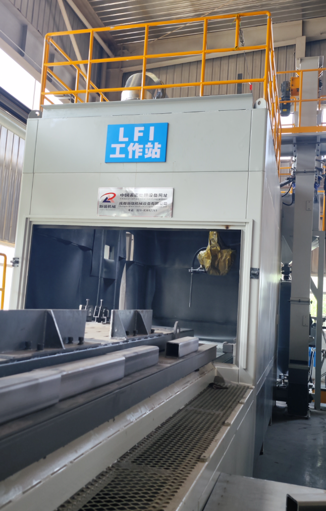 福建无尘环保自动喷砂机，车间更安全更规范